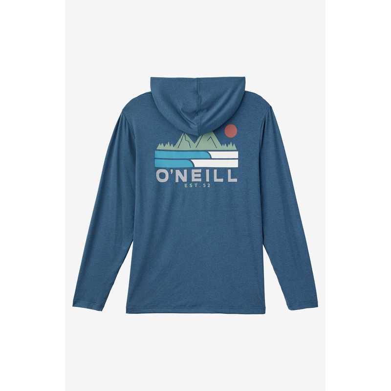 O’Neill Trvlr Upf Hooded L/S Sun Shirt-Midnight Navy
