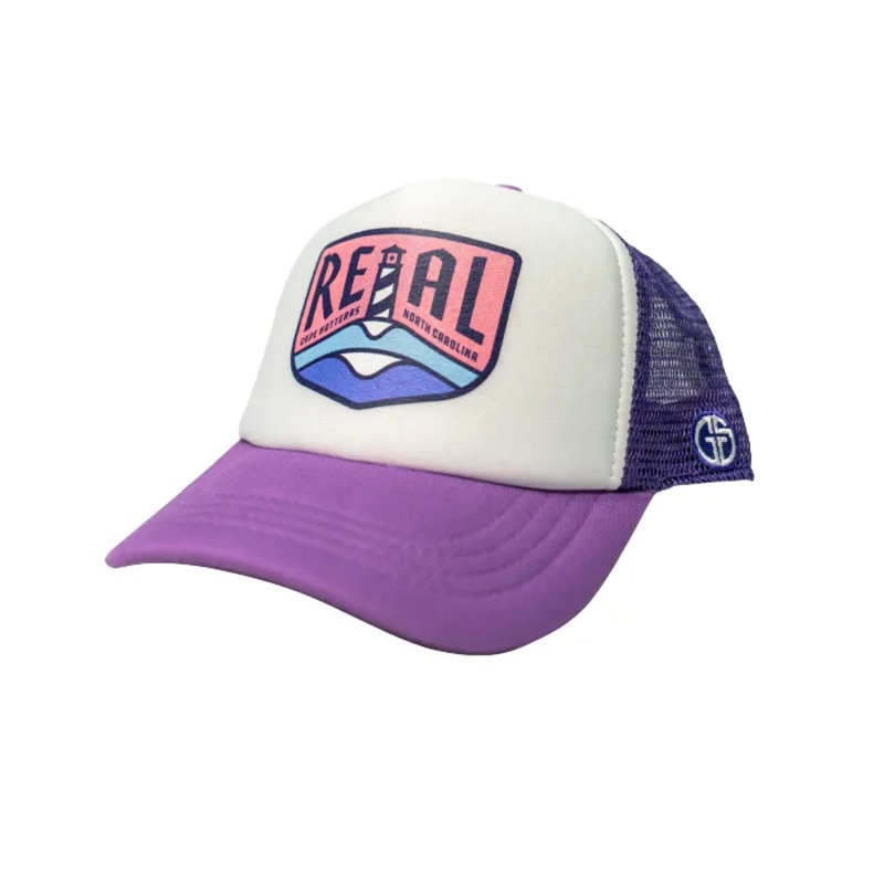 REAL Lighthouse Hat-Lavender/White