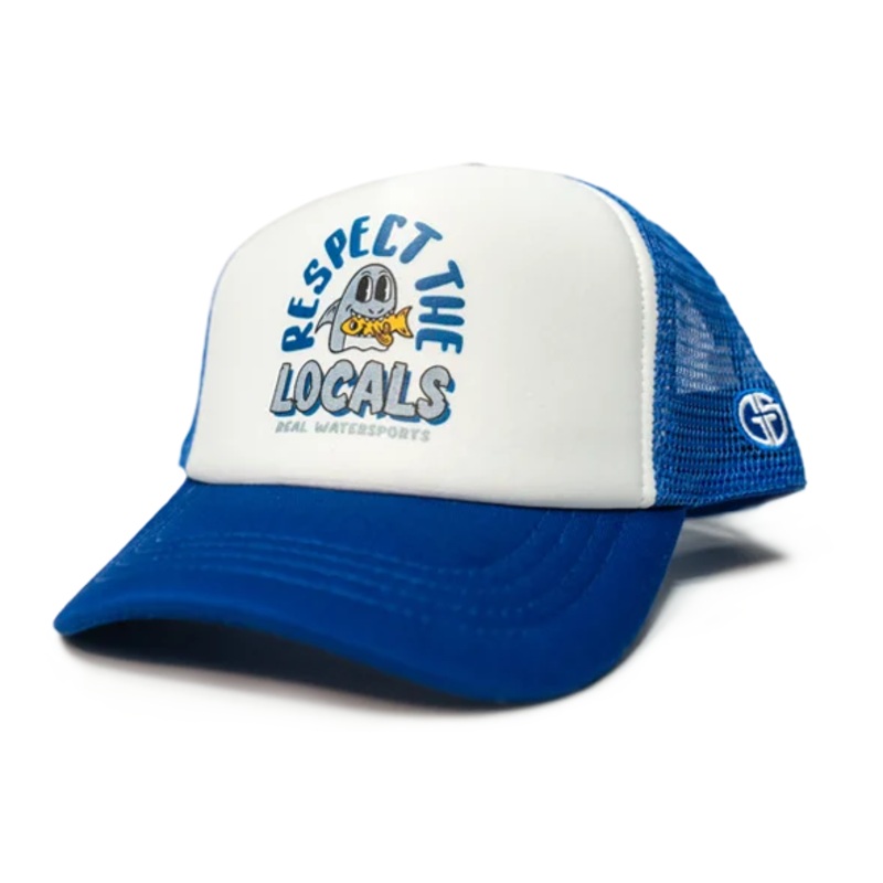 REAL Locals Only Hat-Royal/White