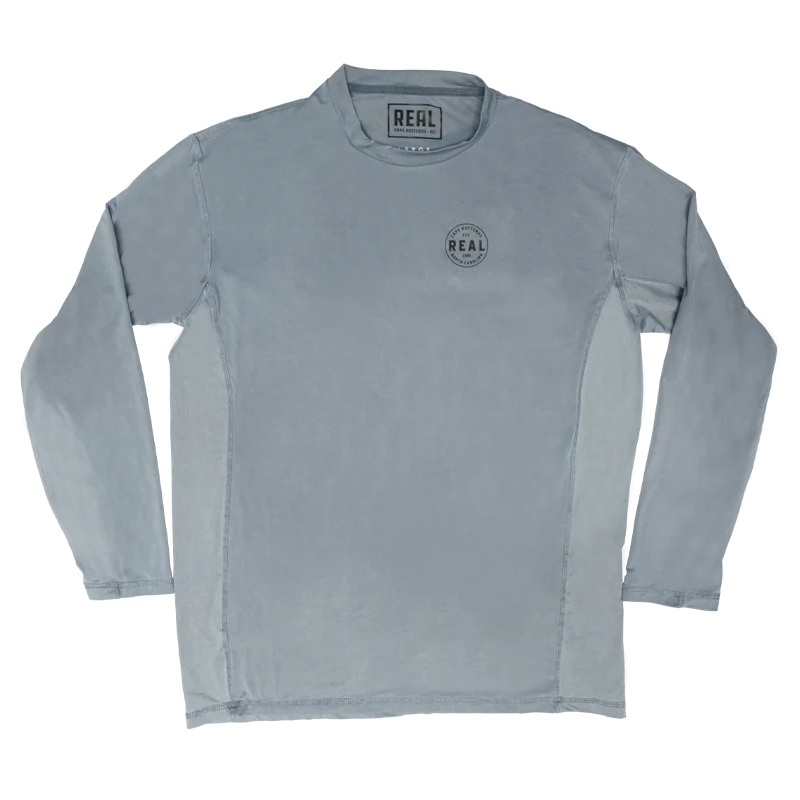 REAL Stratus Overdye L/S Knit Rashguard-Blue