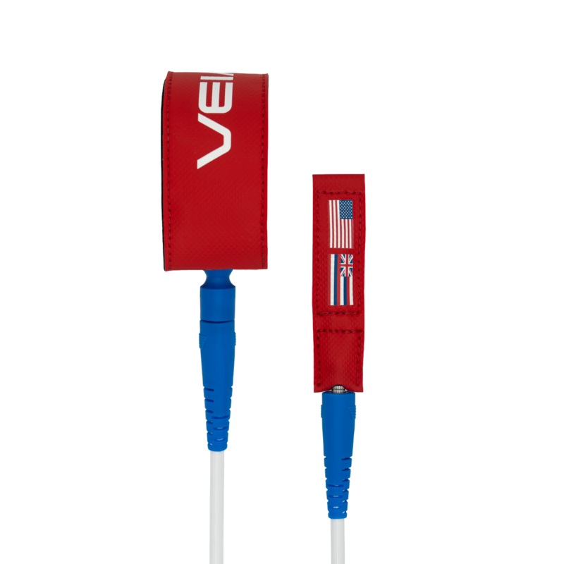 VEIA JJF Pro Leash-USA Red-6′ x 7mm