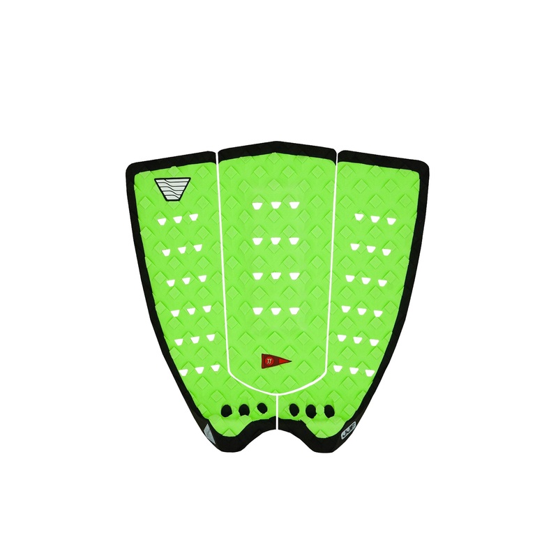 VEIA JJF Round Tail Grom Traction Pad-Hi Vis Green/Night