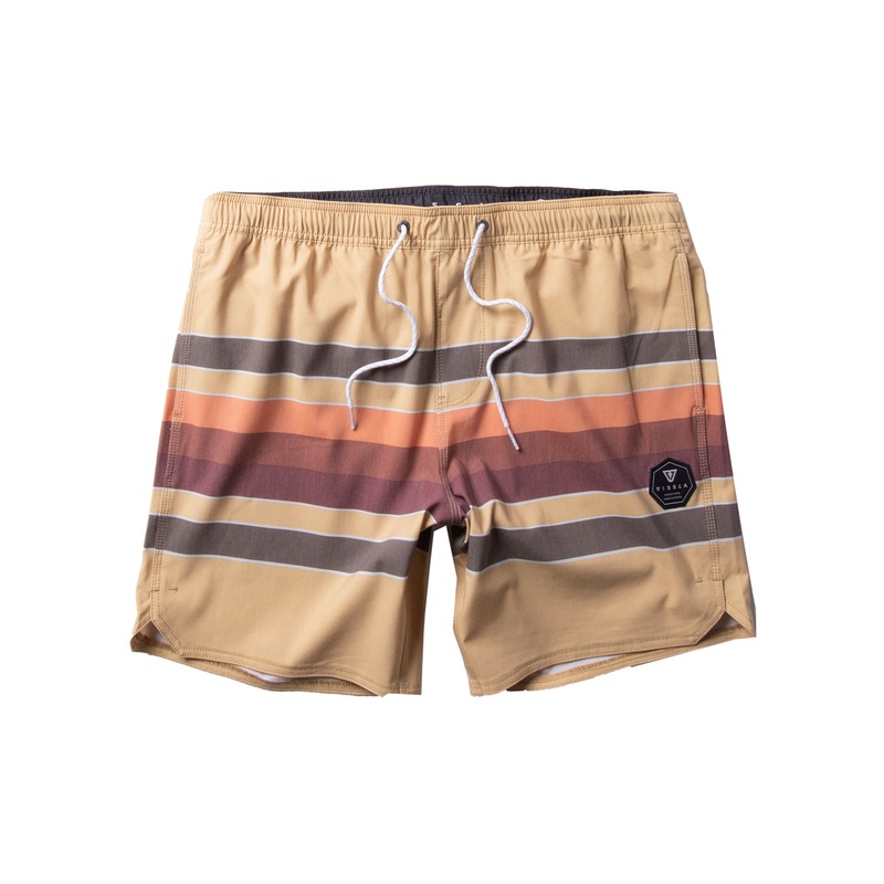 Vissla Fist Bump 17.5″ Ecolastic Boardshorts-Ochre