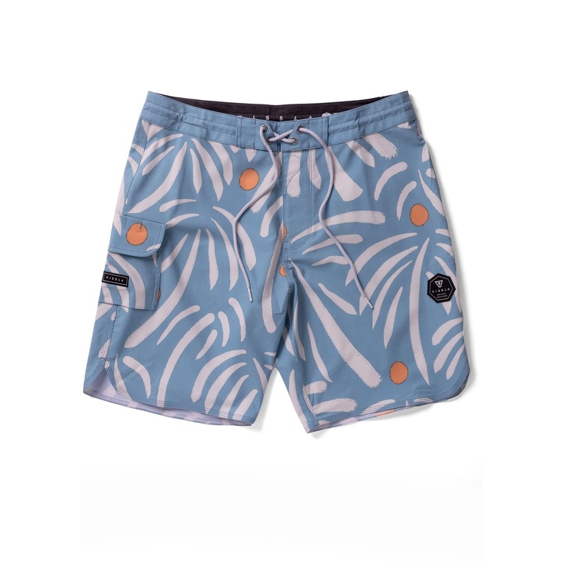 Vissla Primitive Palms 18.5″ Boardshorts-Vintage Blue