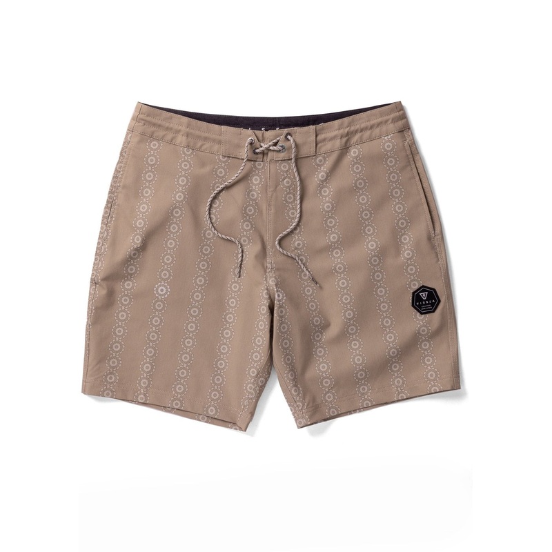 Vissla Solar Spirals 17.5″ Boardshorts-Dark Khaki