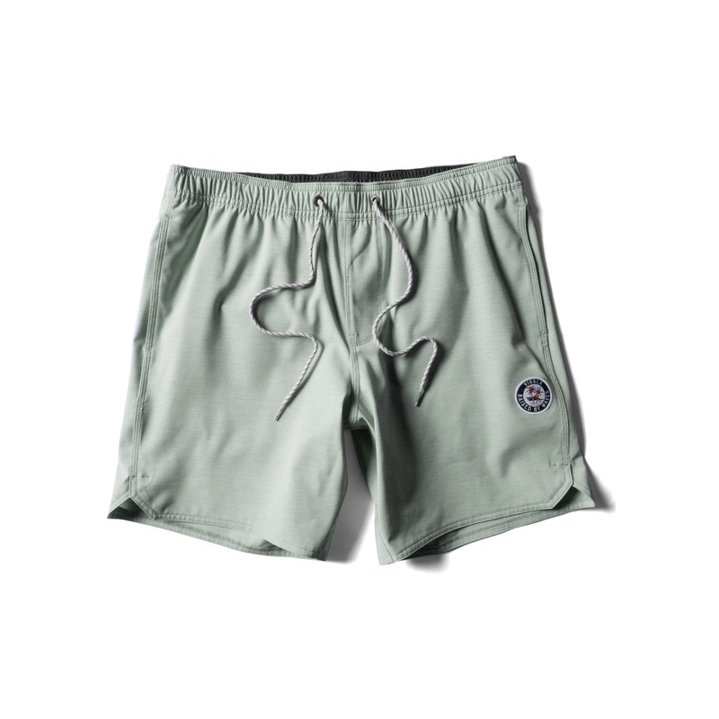Vissla Solid Sets 17.5″ Ecolastic Boardshorts-Light Sage