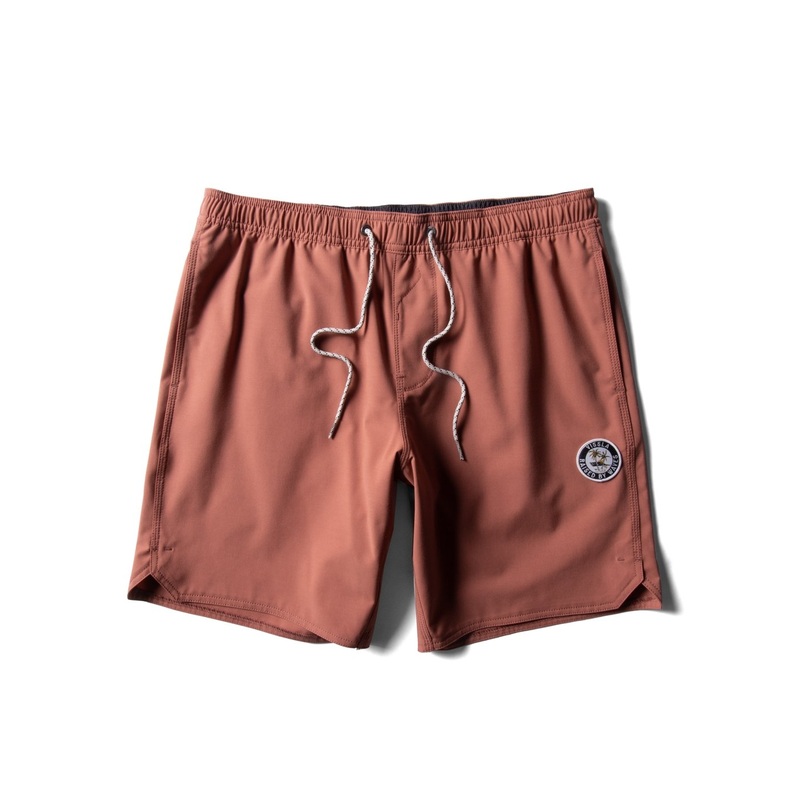 Vissla Solid Sets 17.5″ Ecolastic Boardshorts-Retro Red