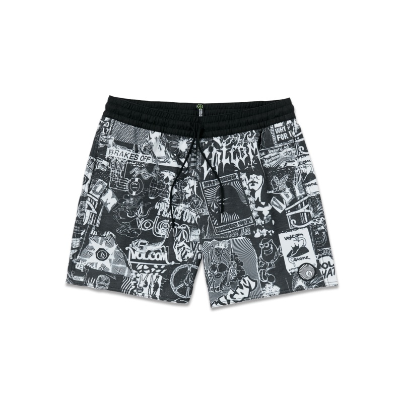 Volcom Refute Stoney Trunk 17 Boardshorts-Black