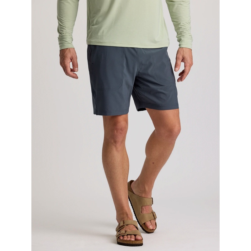 Free Fly Lined Active Breeze 7″ Shorts-Storm Cloud