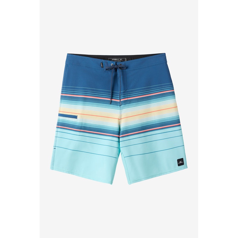 O’Neill Hyperfreak Heat Stripe 21 Boardshorts-Indigo