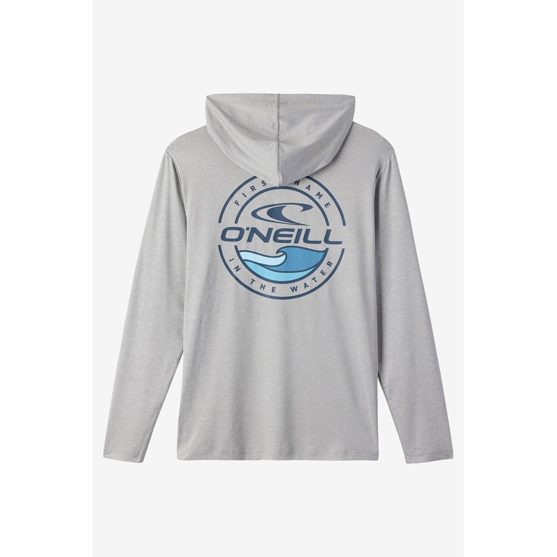 O’Neill TRVLR UPF Hooded L/S L/S Tee-Heather Grey