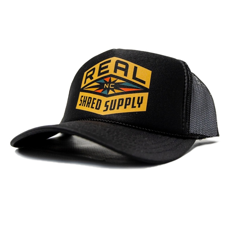 REAL Shred Supply Multi Trucker Hat-Black