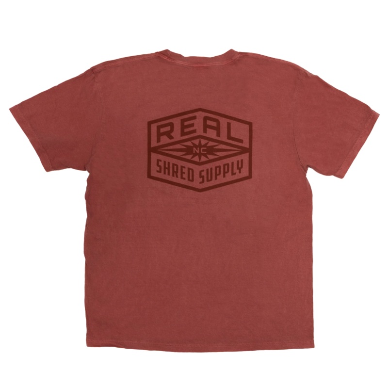 REAL Shred Supply Tee-Crimson