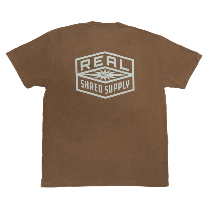 REAL Shred Supply Tee-Espresso