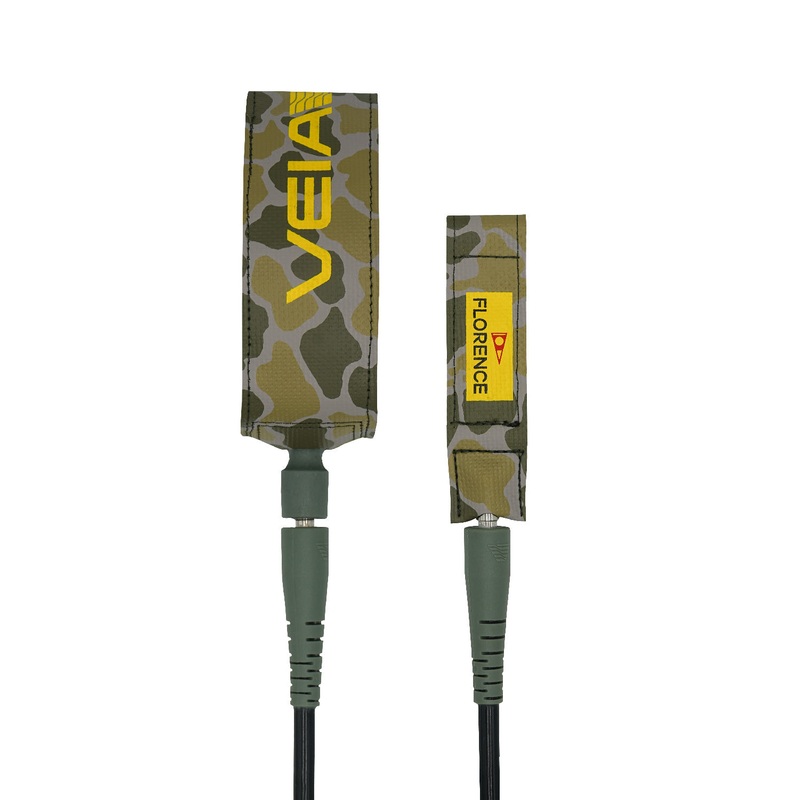 VEIA x Florence JJF Pro Comp Leash-Florence Camo-5′