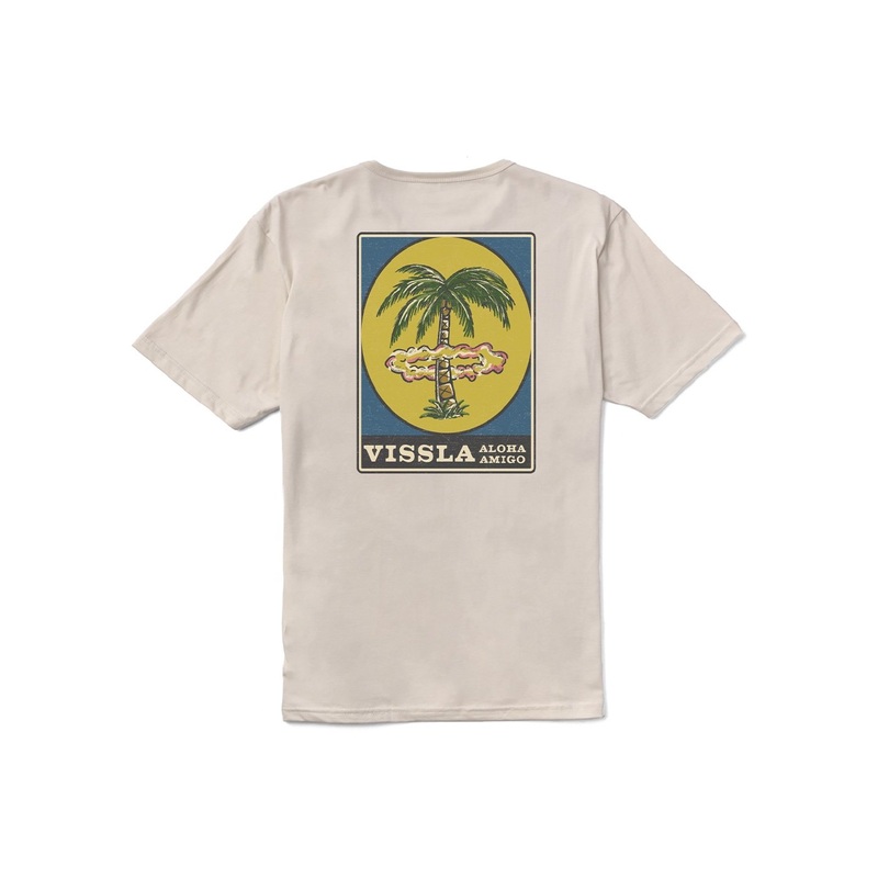 Vissla Atomic Palms Organic Tee-Bone