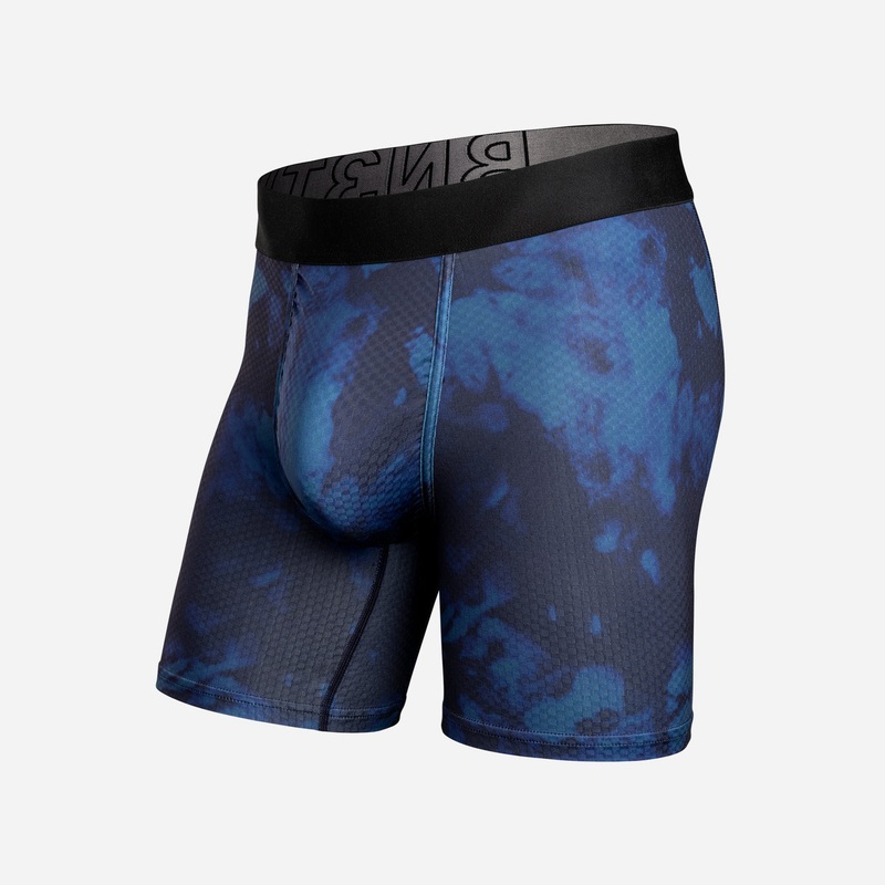 BN3TH Pro Agua X Print Boxer Brief-Washed Out-Navy