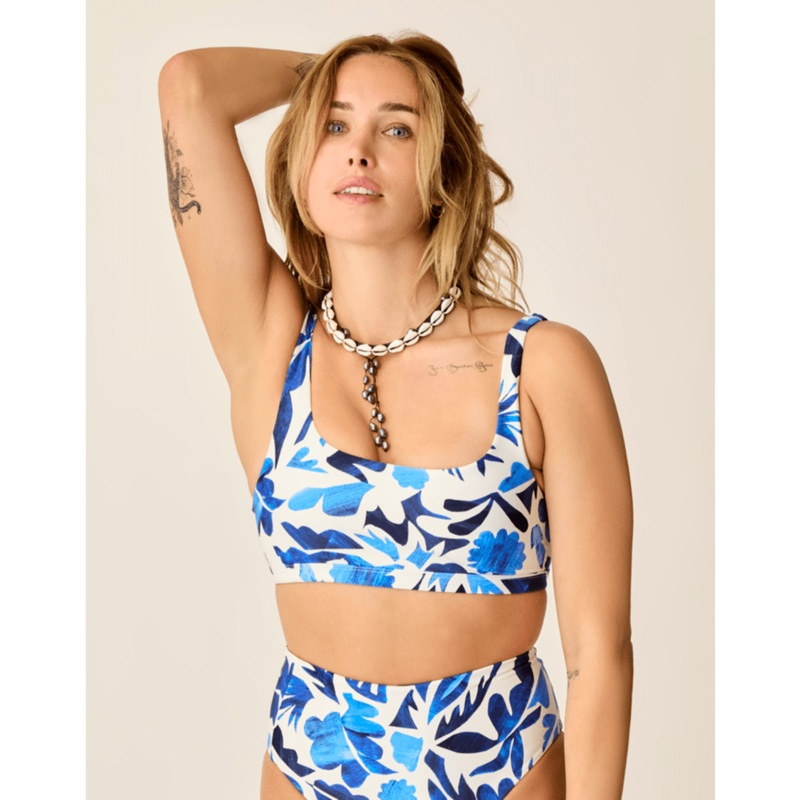 Carve Designs Korbyn Compression Top-Cloud Mezcal