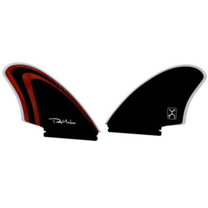 Firewire Machado Too Fish Futures Twin Keel Fin Set-Red/Blk