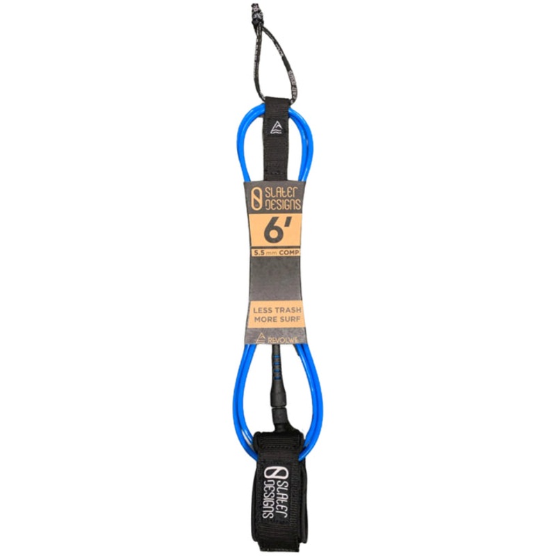 Firewire Slater Designs Comp Leash-6′ x 5.5mm-Blue/Black