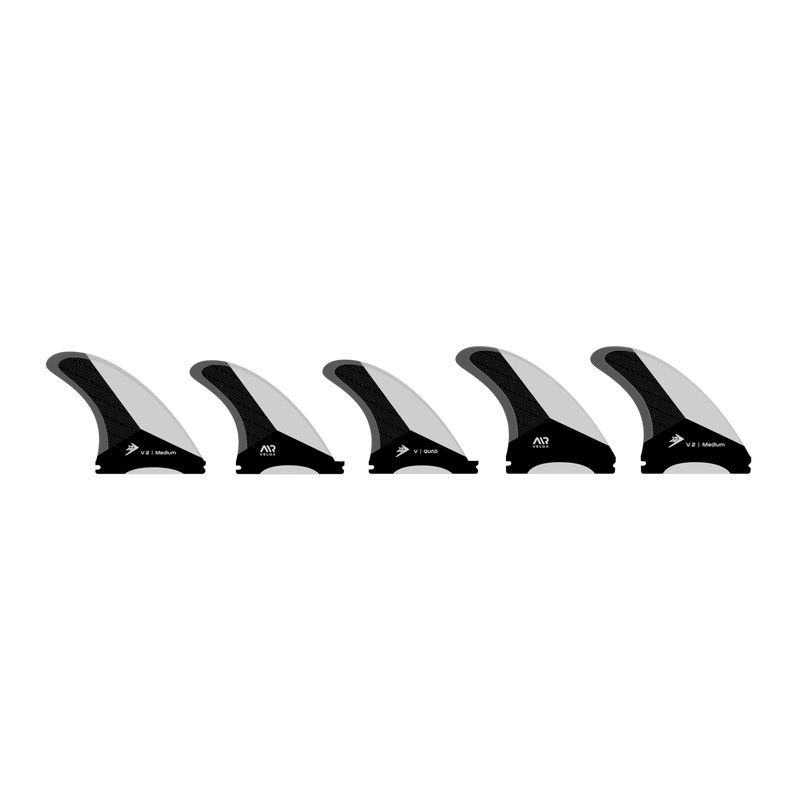 Firewire Velox Futures Tri/Quad Fin Set-White/Charcoal-Medium