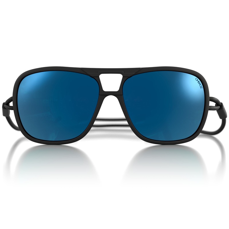 Ombraz Leggero Limited Edition Sunglasses-Charcoal/Blue Mirror Polar