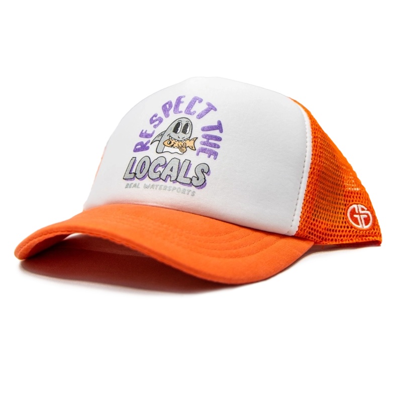 REAL Locals Only Hat-Coral/White