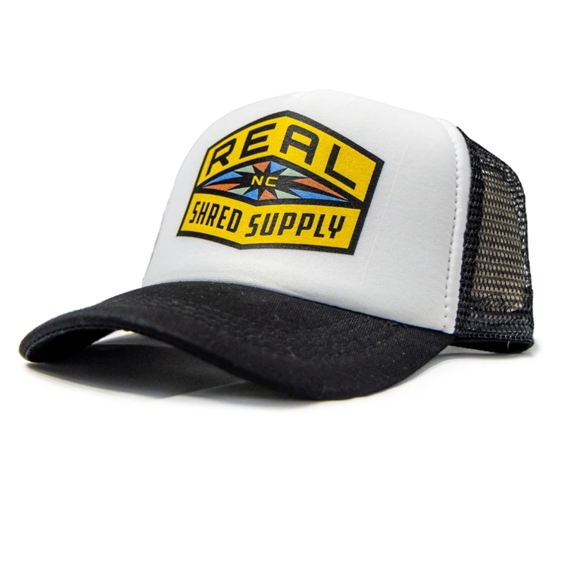 REAL Shred Supply Hat-Black/White