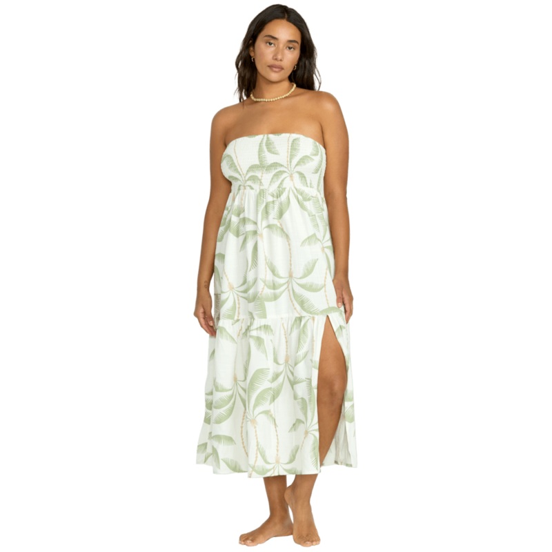 Billabong Tropical Haze Dress-Salt Crystal