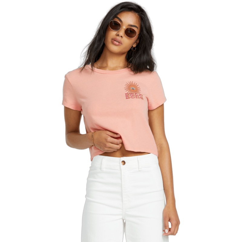 Billabong Wave Trip Tee-Faded Rose