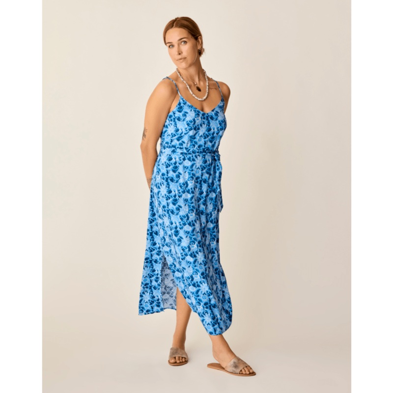 Carve Designs Macy Dress-Navy Floral