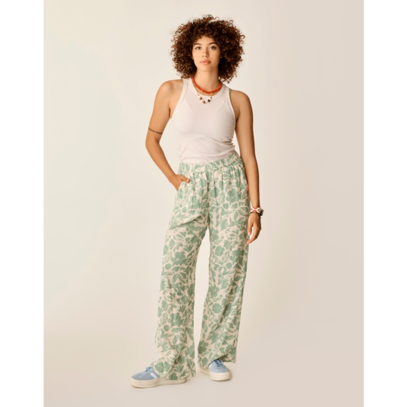 Carve Designs Nico Linen Pants-Haze Mezcal