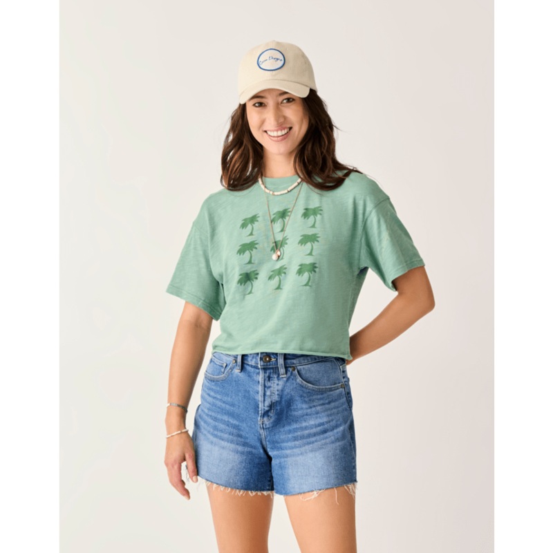 Carve Designs Parker Graphic Tee-Haze Grid