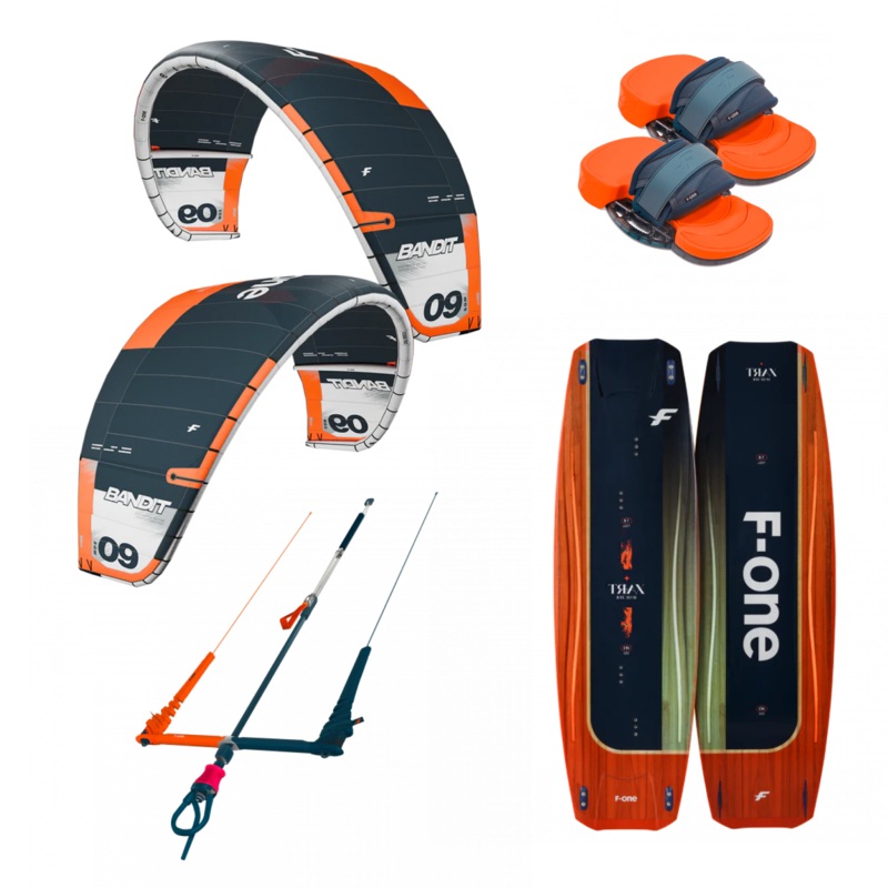 F-One Bandit V17 Kite Package w/ Trax Board & Linx Bar