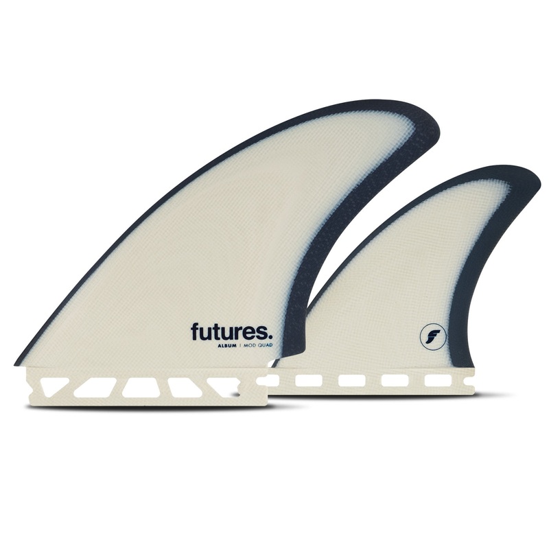 Futures Album Mod Controller Quad Fin Set-Blue/Grey