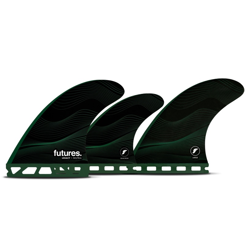 Futures F8 Legacy Tri/Quad Fin Set-Green-Large