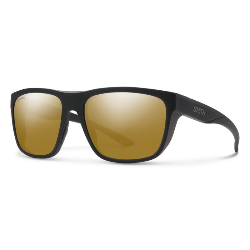 Smith Barra Sunglasses-Matte Black/ChromaPop Polar Bronze Mirror