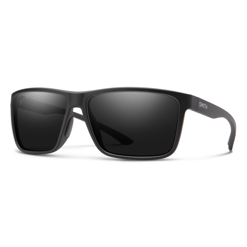 Smith Riptide Sunglasses-Matte Black/ChromaPop Glass Polar Black