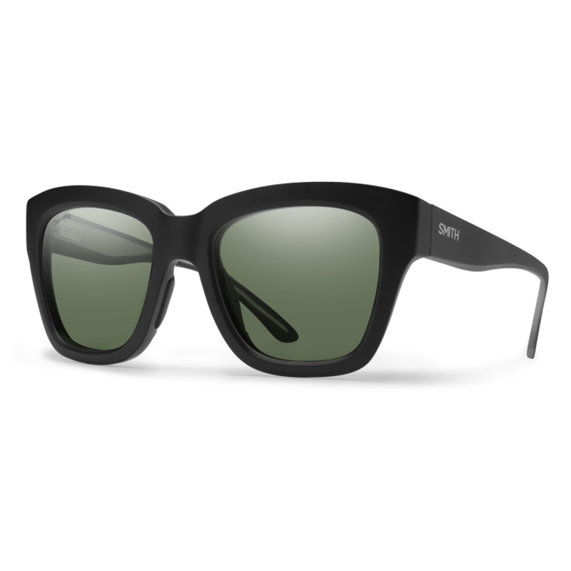 Smith Sway Sunglasses-Matte Black/Chromapop Gry Grn Polar