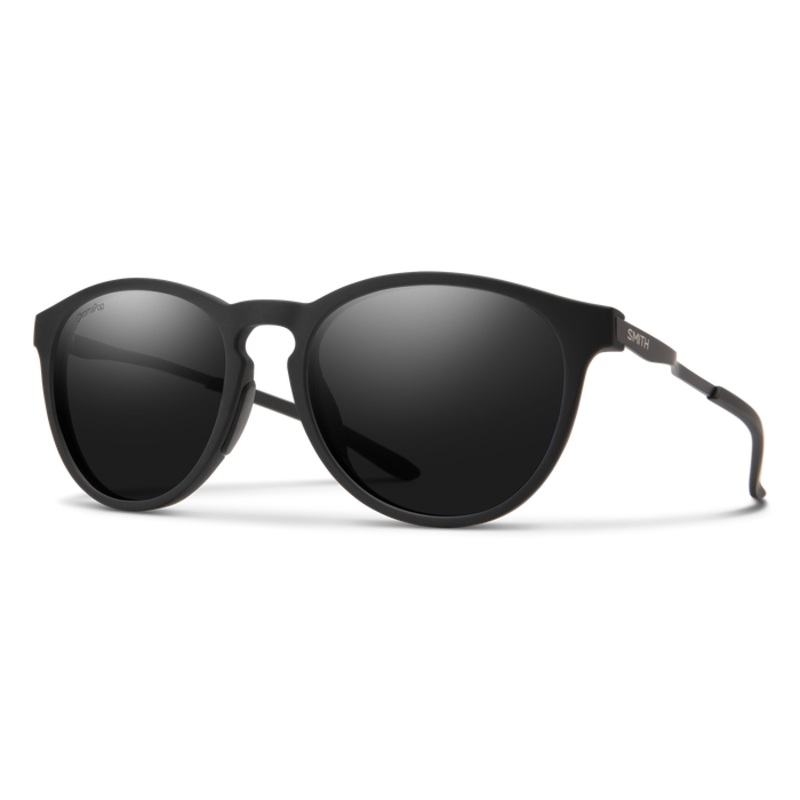 Smith Wander Sunglasses-Matte Black/ChromaPop Polar Black