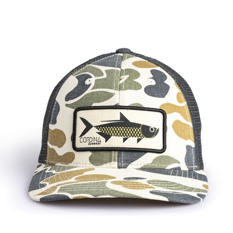 Cordina Tarpon Trucker Hat-Stone Camo/Charcoal