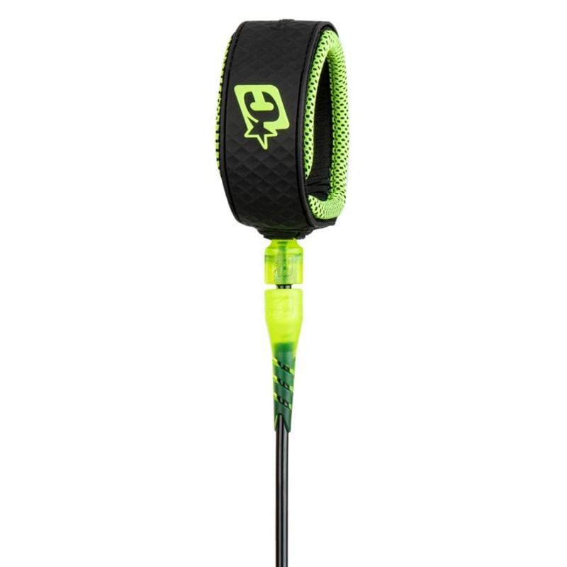 Creatures Lite Leash-Black Lime-6’0″