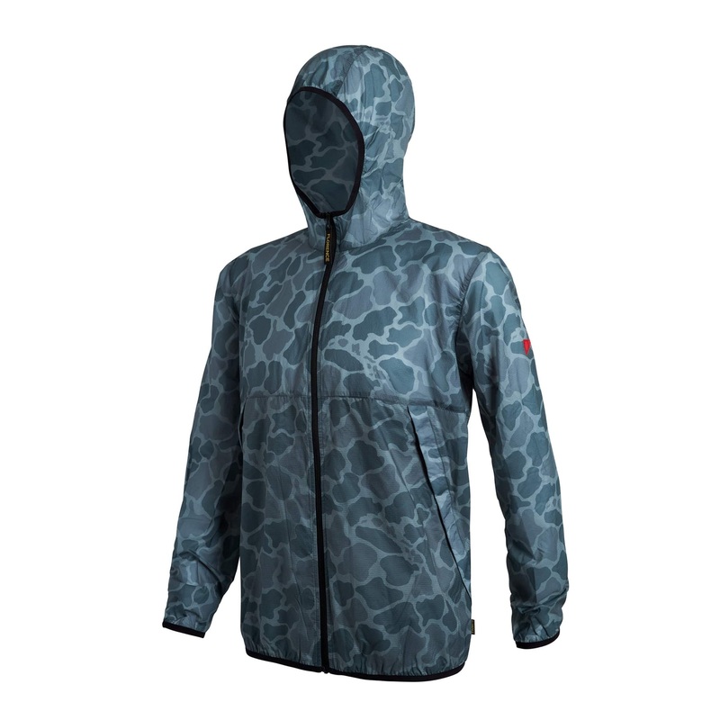 Florence Marine X Parachute Ultralight Packable Jacket-Light Sea Blue Camo