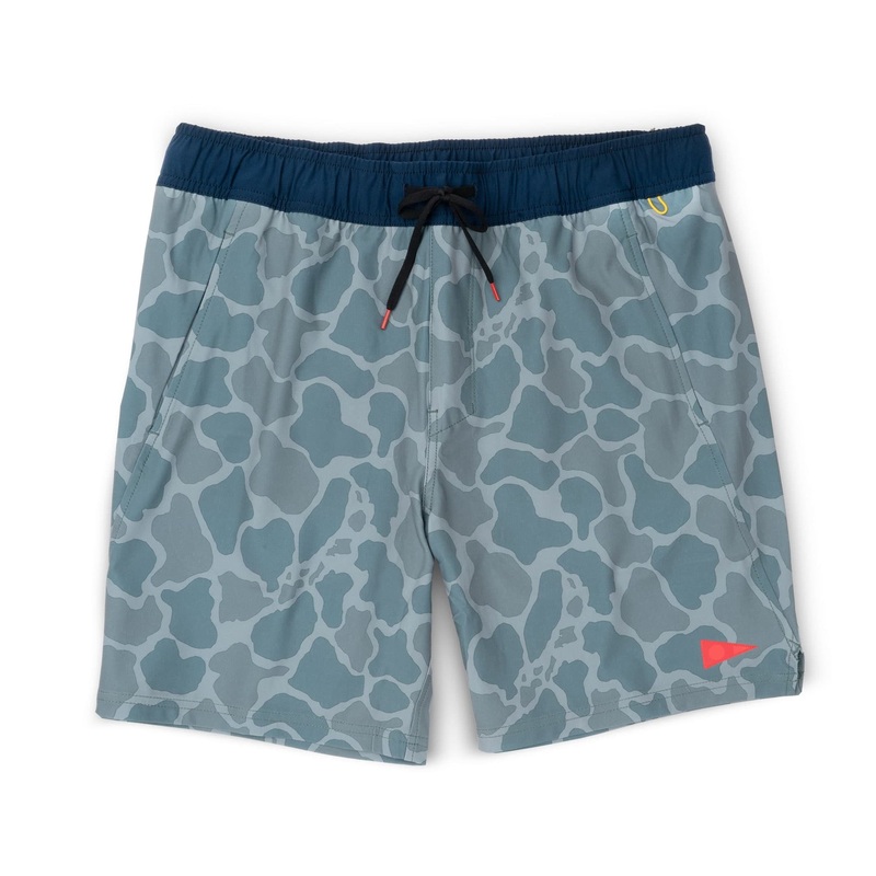 Florence Marine X Standard Issue Elastic Shorts-Light Sea Blue Camo