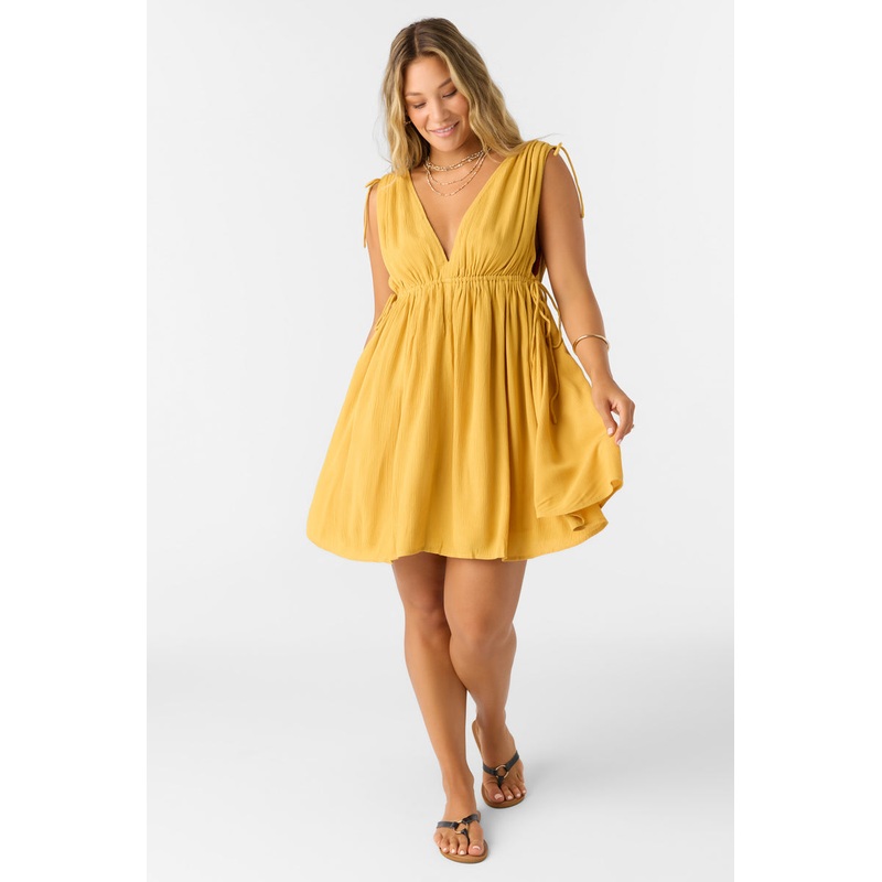 O’Neill Madeleine Dress-Bright Gold