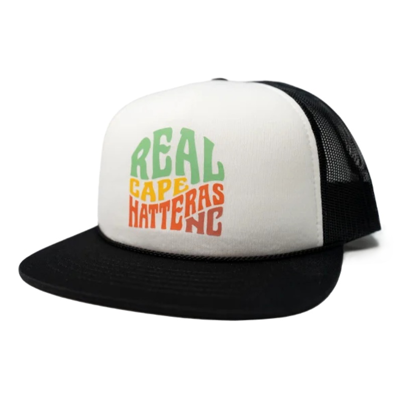 REAL Retro Badge Hat-White/Black