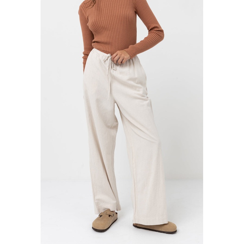 Rhythm Classic Drawstring Pants-Oat