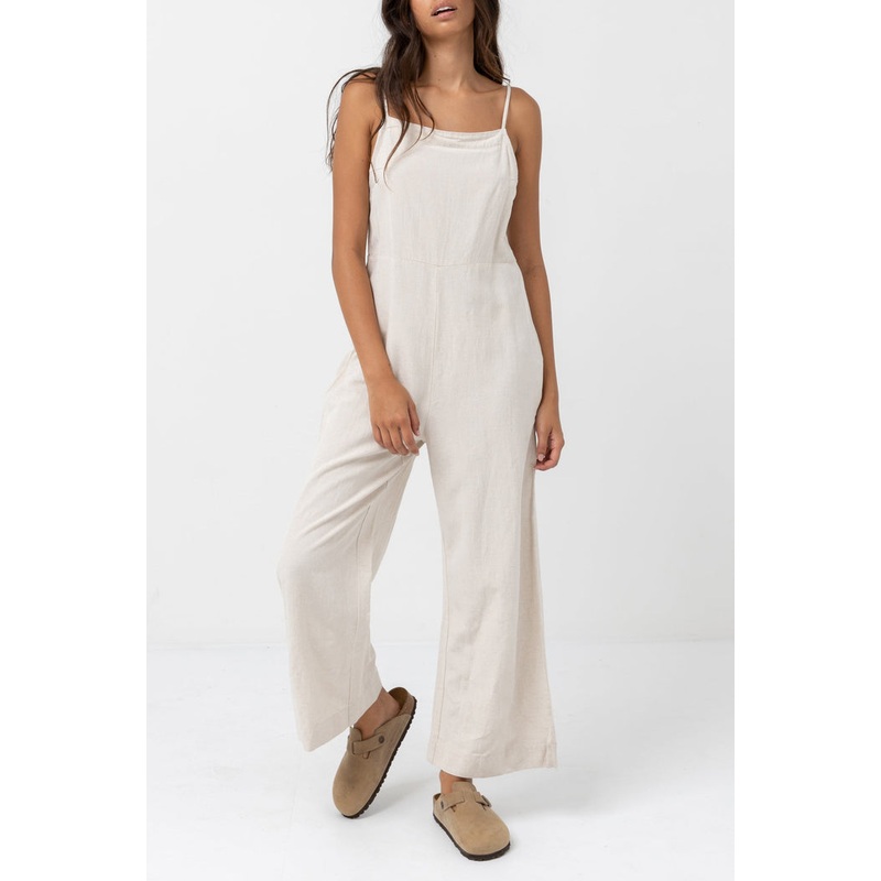 Rhythm Classic Jumpsuit Romper-Oat