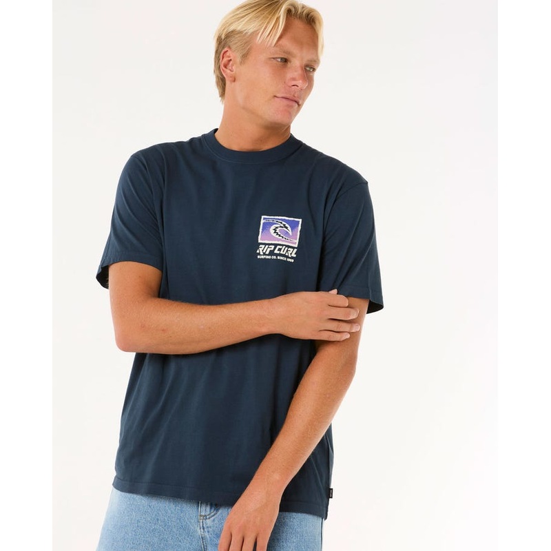 Rip Curl Raw Energy Trad Tee-Dark Navy