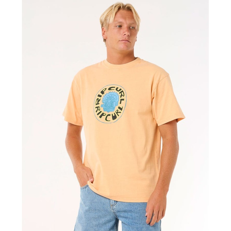 Rip Curl Raw Energy Visions Tee-Mandarin Zest